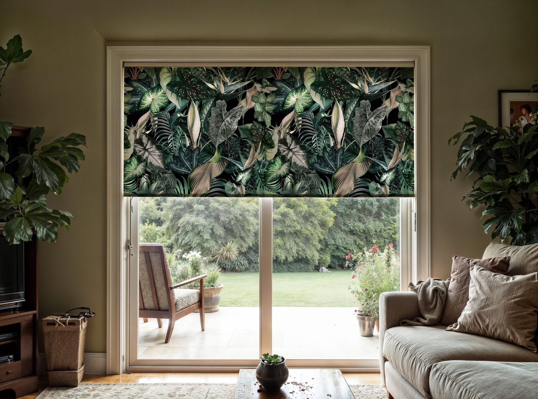 Dark Tropical Jungle Roller Shade - Mağazam
