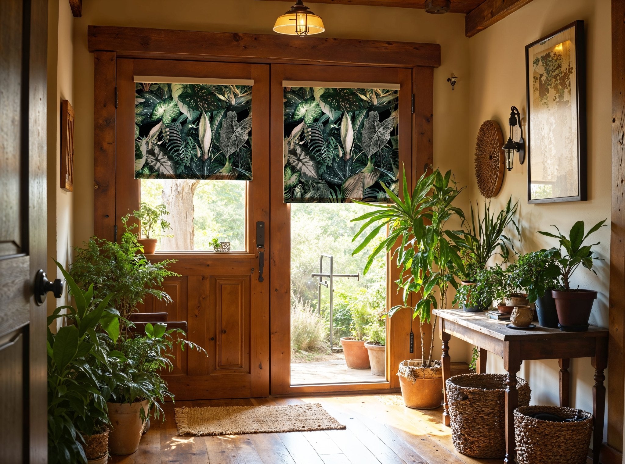 Dark Tropical Jungle Roller Shade - Mağazam