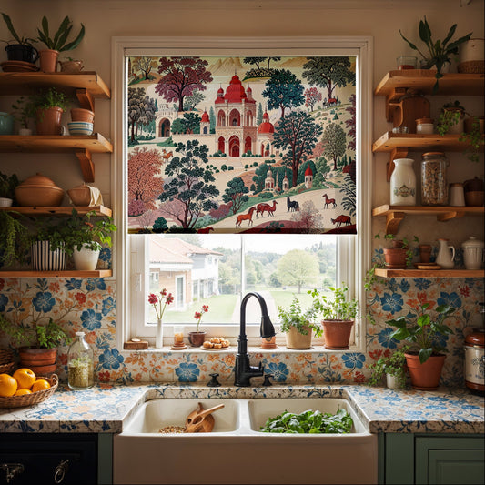Oriental Garden Roller Shade - Mağazam