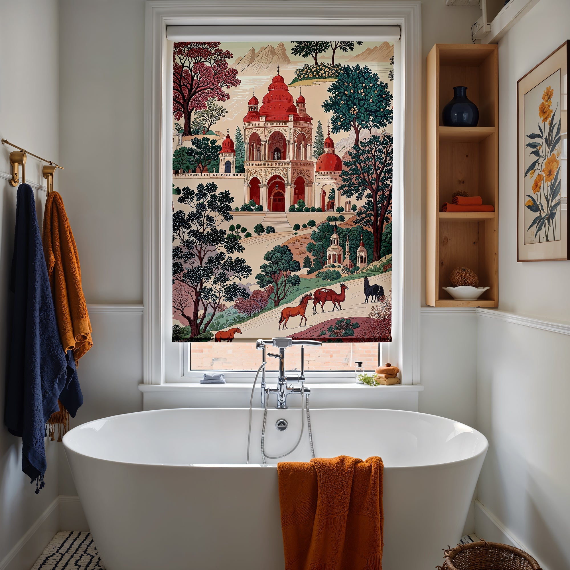 Oriental Garden Roller Shade - Mağazam