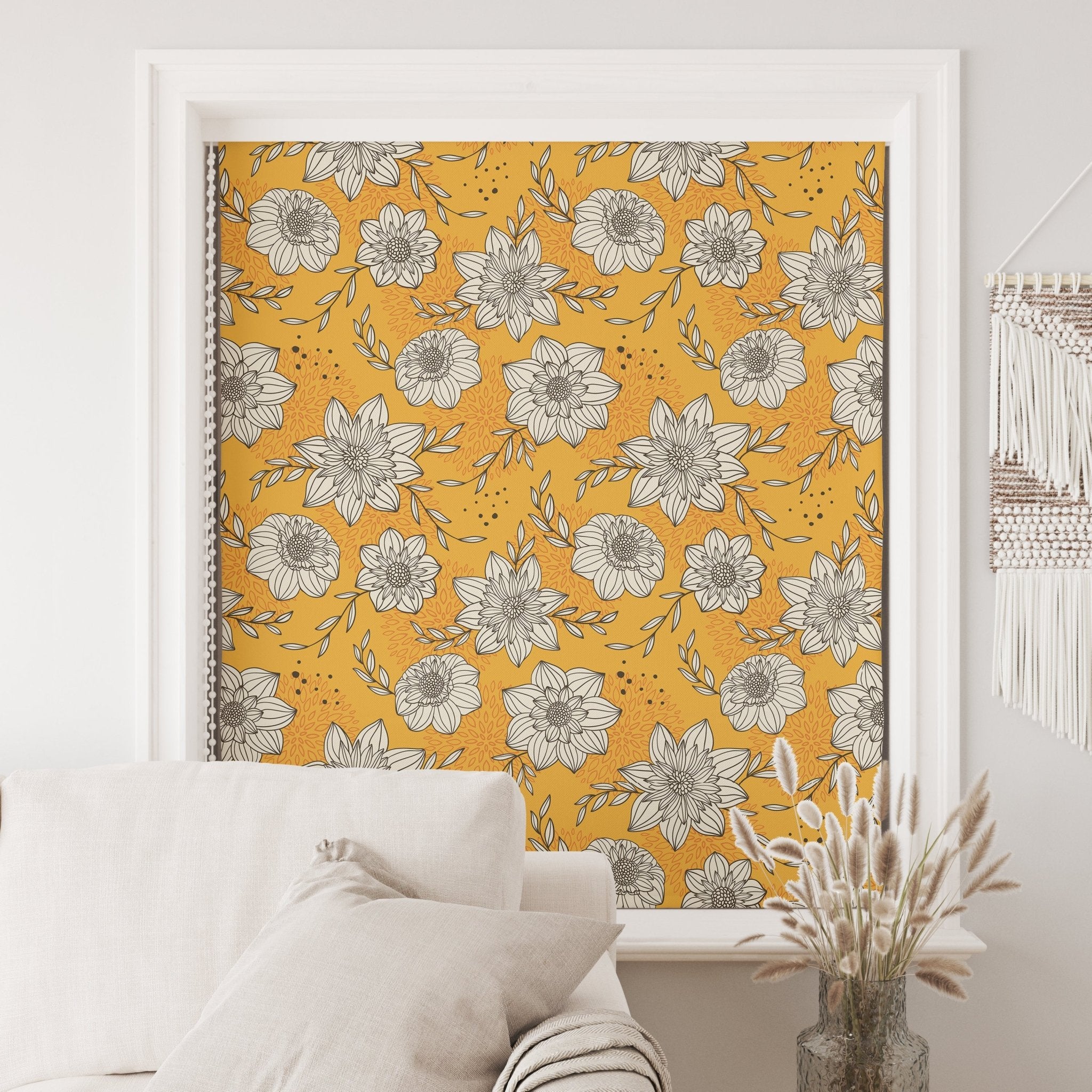 Sunny Floral Roller Shade - Mağazam