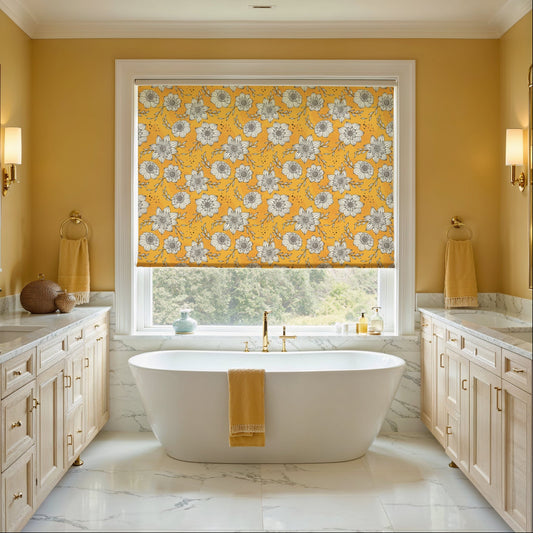 Sunny Floral Roller Shade - Mağazam