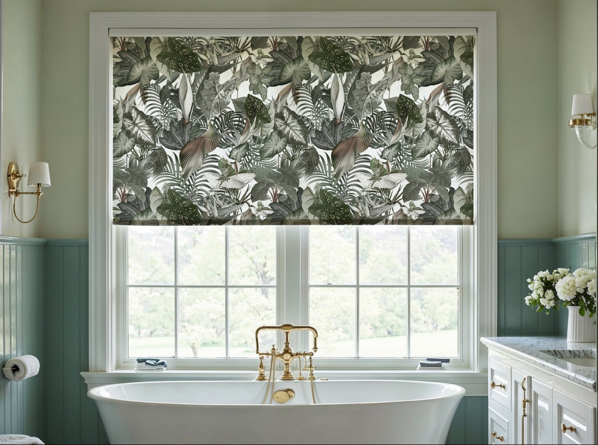 Tropical Leaf Roller Shade - Mağazam