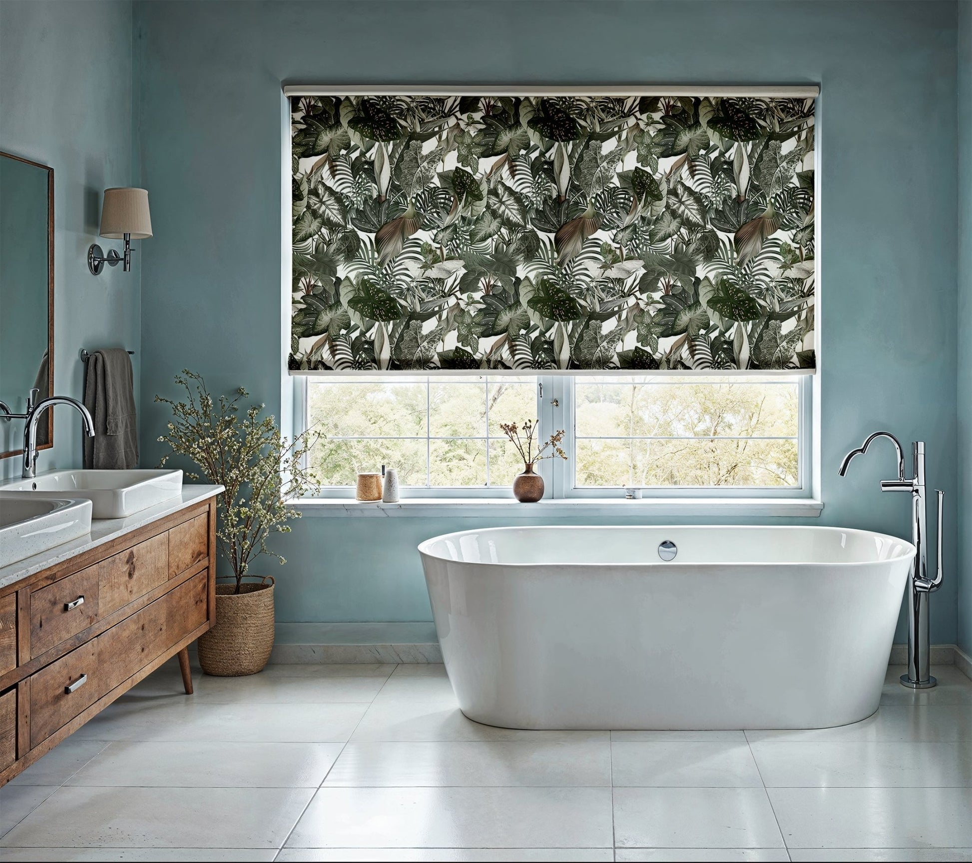 Tropical Leaf Roller Shade - Mağazam