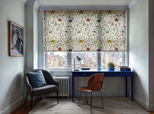 Whimsical Mushroom Roller Shade - Mağazam